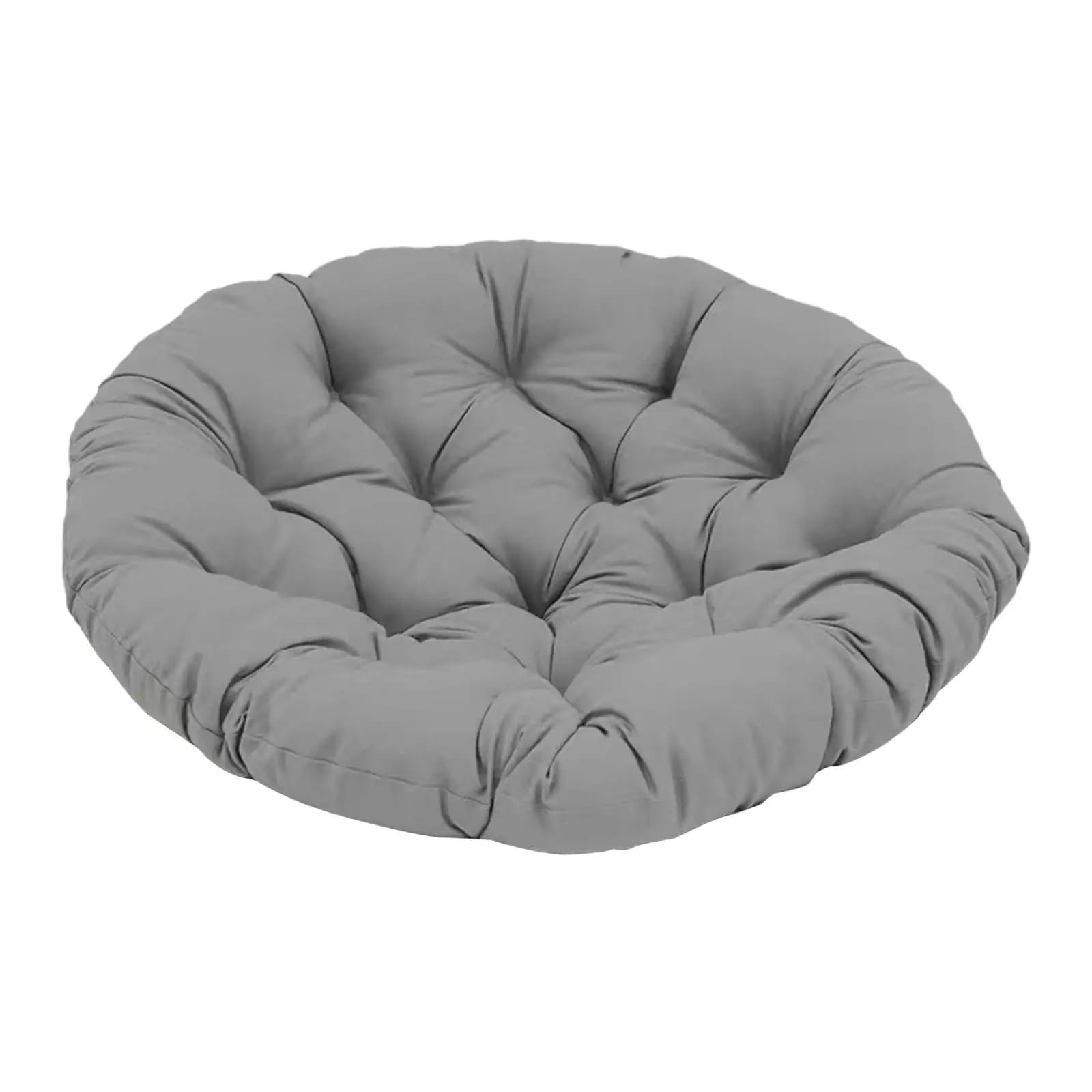 Bflcwstd Dark Gray Egg Chair Cushion Padded Seat Cushion Egg Shape Chair Pad Breathable Stylish Diameter 40Cm Patio For Bedroom(Dark Gray)