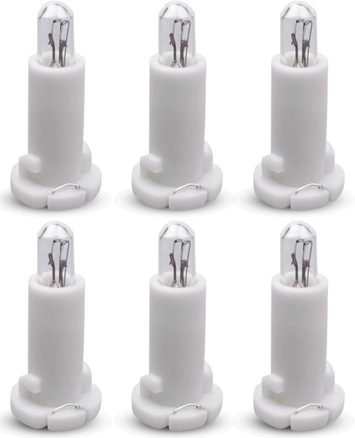 HVAC Control Switch Bulb with White Socket Replace 79672-S3N-N41 79670-SL0-A01 Fit for Honda CR-V 2002-2006, 6Pcs