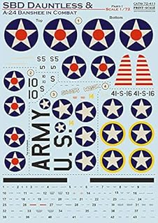 Print Scale 72-411 - 1/72 - SBD Dauntless & A-24 Banshee in Combat Part 1, Decal