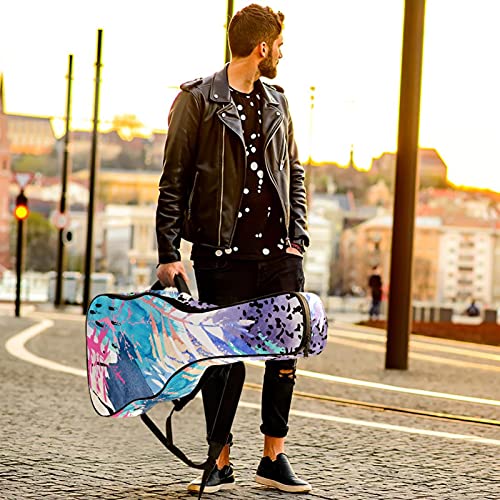 Housse guitare acoustique imperméable avec fermeture éclair renforcée rose