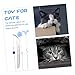 DOITOOL 3pcs Interactive Cat Toys Teaser Stick Crinkle Kitten Wand Pet Supplies Toy for Cats