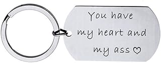 You Have My Heart and My Ass Keychain Boyfriend Girlfriend Gifts Keyring Wife Husband Gifts
