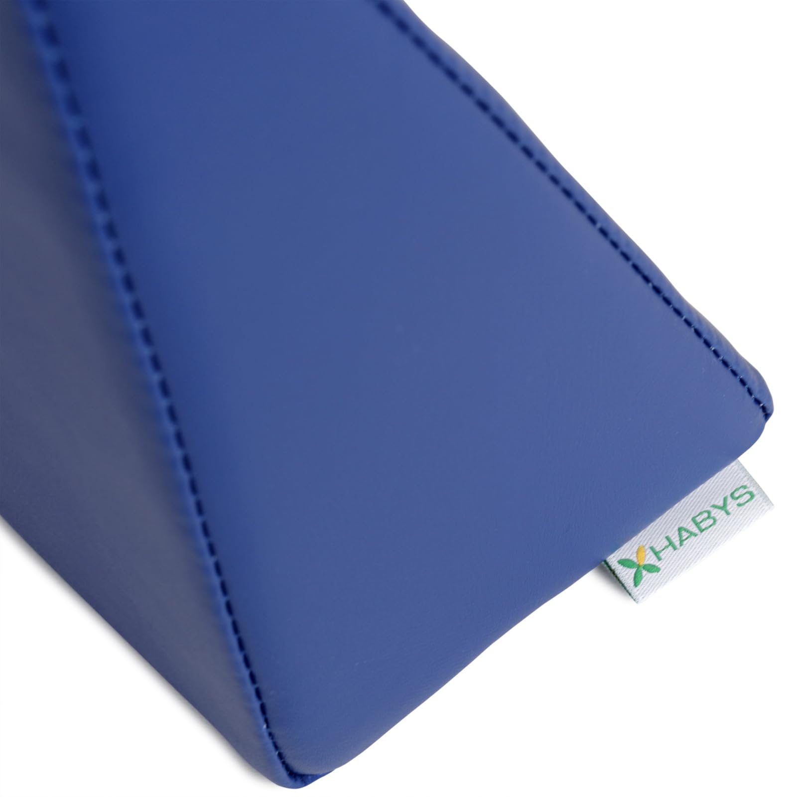 HABYS Lagerungskeil 70/50x20x15 cm | Massagekissen für Gesicht, Rücken & Dekolleté | Vinyl Flex Bezug | Farbe Grau