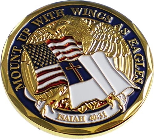 Eagles Isaiah 40:31 Challenge Coin en métal de collection