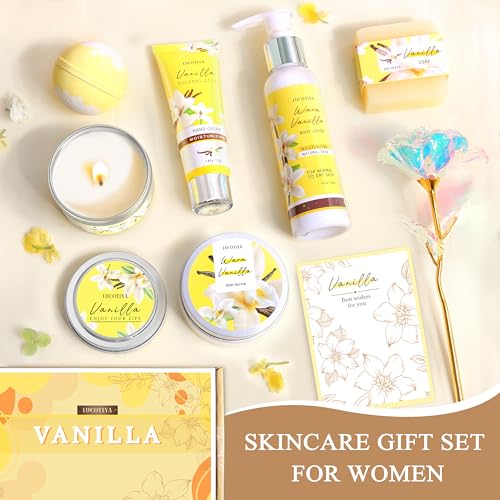 Gifts for Women, Birthday Gifts for Women, Bath and Body Gifts Set, Vanilla Spa Gift for Self Care,Thank you Relaxing Bath Sets for Mom, Girlfriend, Sister, Female Friends, Coworker - Image 3