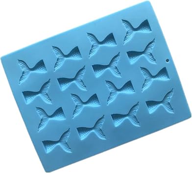 16 Mermaid Tail Silicone Fondant Cake Molds Baking Trays Jelly Chocolate Pop Cup Cake Decor - Random Color