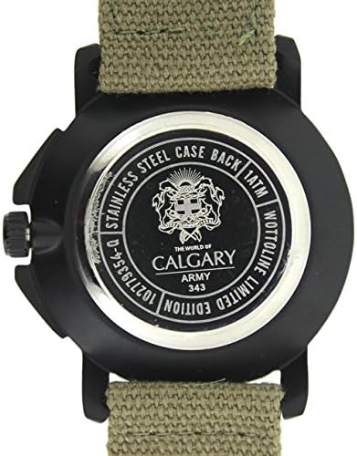 Army Relojes Calgary de color verde y negro