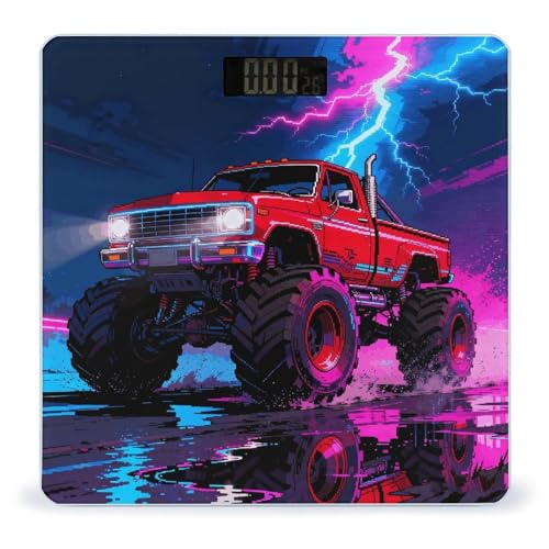 Báscula Digital Monster Truck Lightning Roar para Baño miniatura 1