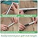 BOHUIZ 8 Pcs Golf Club Shaft Extensions, Aluminum Alloy Golf Club Extensions Putter Length Adjustment Tool for Irons and Woods Golf Steel Clubs Replacement Parts