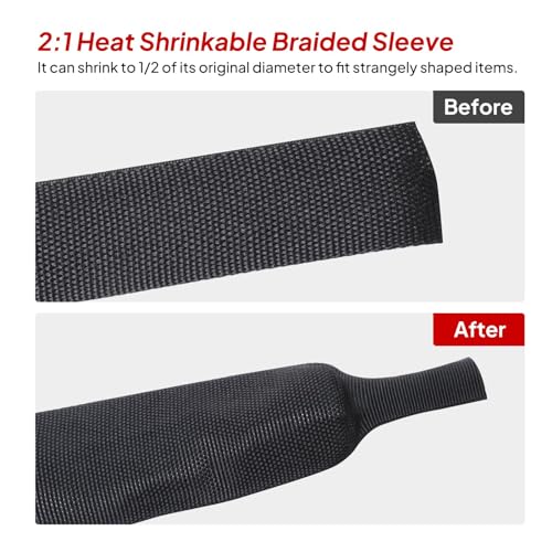 Sonoreboom 2 To 1 Heat Shrink Braided Sleeving 3/4 Inch thumb #5