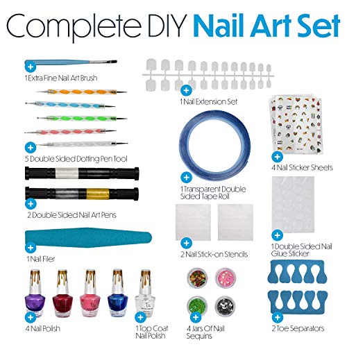 Toysical Blue Princess Nail Art Kit