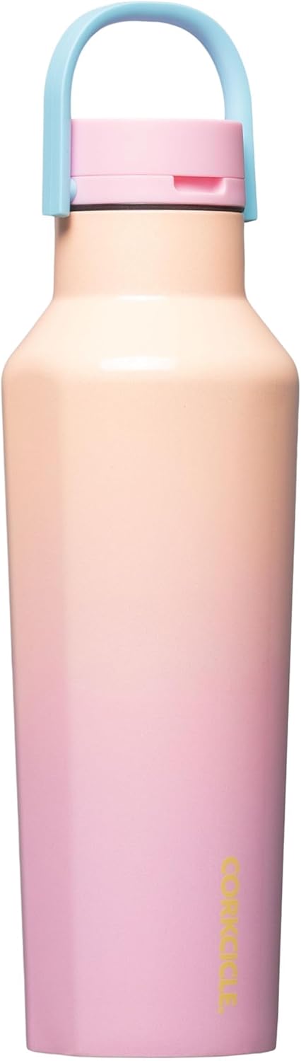 Corkcicle Sport Canteen - Keeps Drinks Cold 25 Hours - Stainless Steel Water Bottle - Triple-Insulated - Spill-Proof - Summer Drinkware Gift - Keeps Drinks Ice Cold - 20 oz - Lover