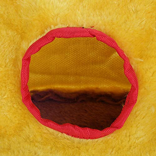 Mbeysaq Ninho de papagaio à prova de vento quente rede de pelúcia balanço cama caverna para animais