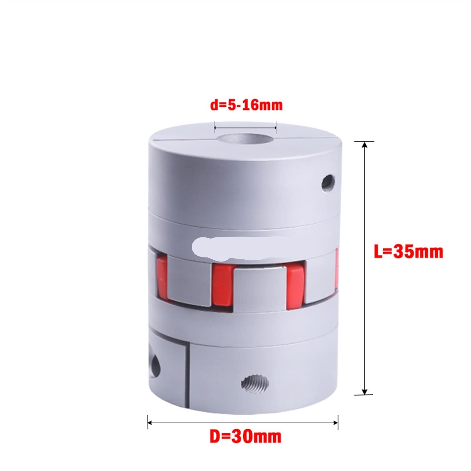 SUOFEILAIMU-PHONE CASE Metal Coupler Aluminium Flexible Shaft Coupling D30 L35 for Motor Connector Flexible Coupler (Inner Diameter : 9X9)