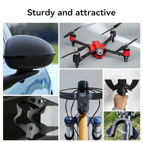 Image of Official Creality Hyper PETG-CF (Carbon Fiber) Filament 1.75mm, High Speed Hyper PETG-CF 30-300mm /s 3D Printer Filament, Dimensional Accuracy + /-0.02mm, 1KG Spool Black, Fit Most FDM 3D Printers