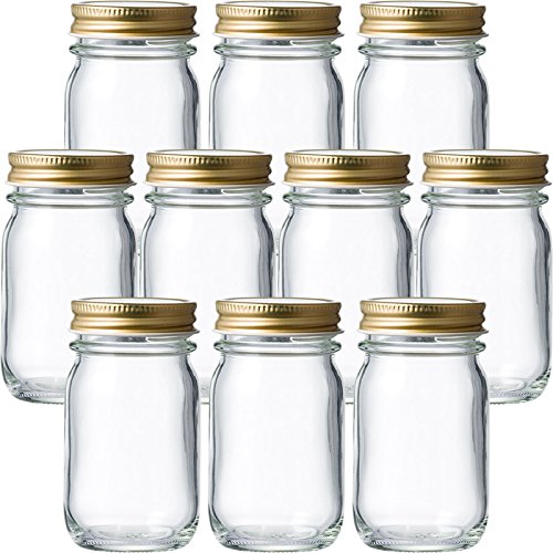 SH-70K 食料瓶 82ml (マヨ小 MS42) -10本セット- ((ふた)金)