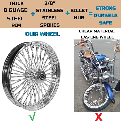 REVOROAR 21-Inch Chrome Spoke Wheel