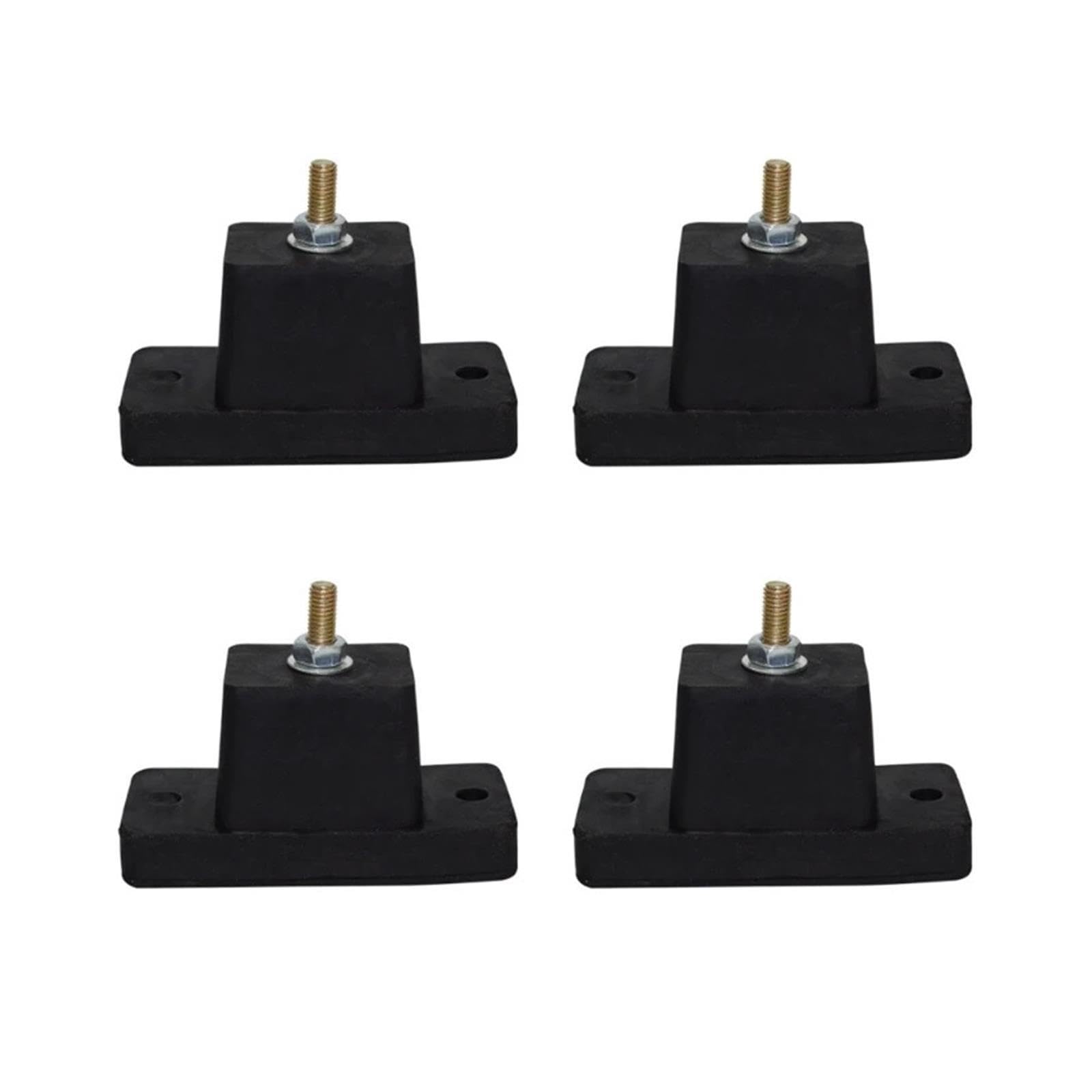 Set mit 4 Gummi-Stoßdämpfern und Vibrationspads