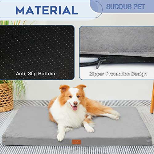 Suddus Orthopedic Dog Beds For Large Dogs Bed Washable Memory Foam Dog Bed With Removable Washable Cover Waterproof #TOP2