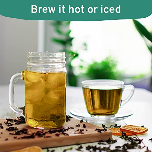 Handpick, Ginger Tea Bags (100 Count) Caffeine Free, Gluten Free - Soothing & Spicy Blend | Round Eco Conscious Herbal Tea Bags #TOP4