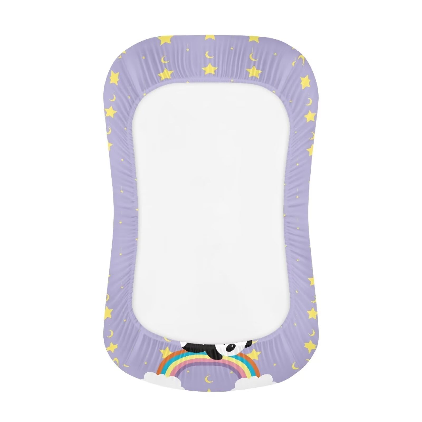 Kathyboom Cute Panda Baby Lounger Cover Ultra Soft Baby Nest Pillow Cover Protective Covers for Newborn Baby Boys and Girls