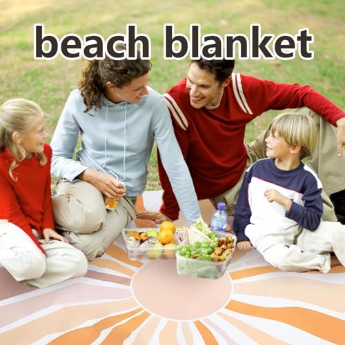 Manta playera grande y plegable de 210x200 cm para camping y césped 3