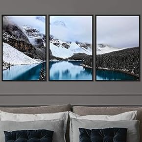 signwin 3 Piece Framed Canvas Wall Art Winter...