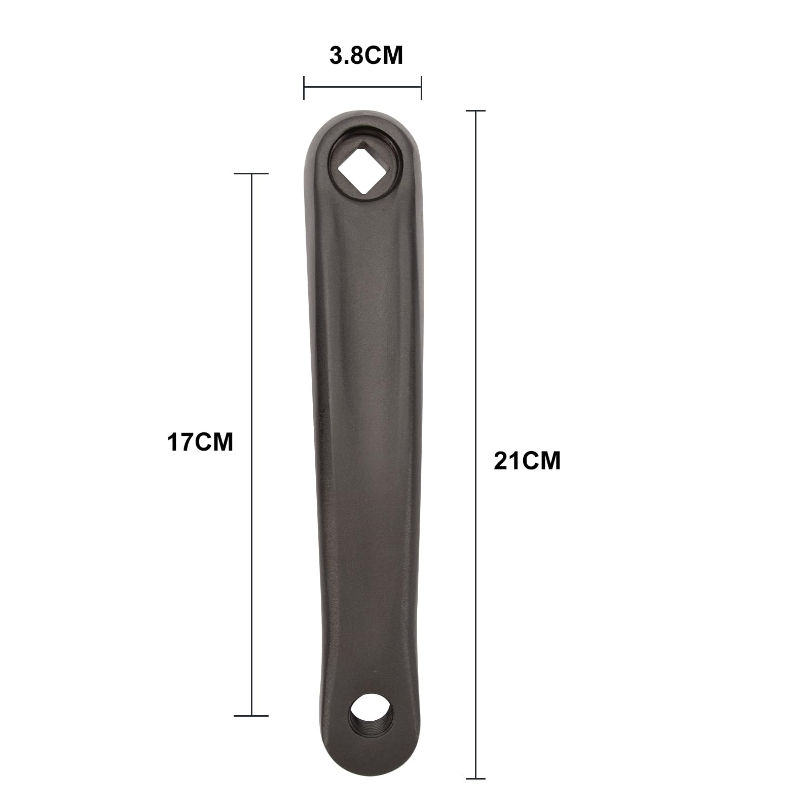 Biela para bicicleta de montaña, 2 manivelas duraderas BMX Old School Cruiser