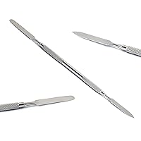 Vista 8 de MEDSPO Talladores dentales profesionales Espátula de cemento Cuchillo de stock Extremo doble Mezcla de modelado de cera para esculpir