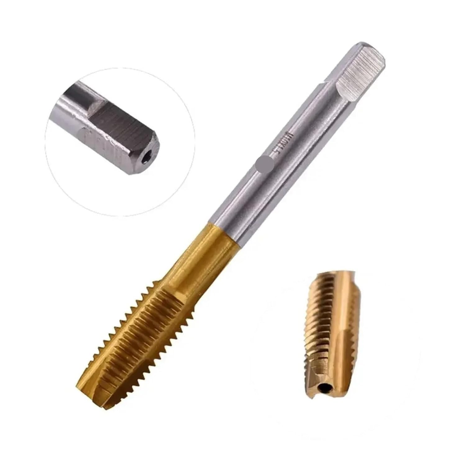 5pcs Working Threading Kit Spiral Point Screw Thread Tap Set Metric Drill Bit Hand Straight Flute Taps