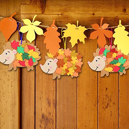 LAMEK 12 Igel Bastelsets für Kinder Herbst Kreativsets zum Basteln Kreative – Ansicht 5