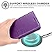 J&D Case Compatible for Galaxy Note 9 Case, RFID Blocking Wallet Case, Slim Fit Heavy Duty Protective Shock Resistant Flip Cover Wallet Case for Samsung Galaxy Note 9 Wallet, Purple