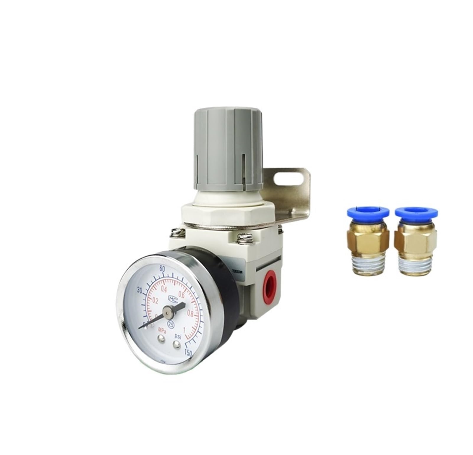 Régulateur de pression pneumatique AR4000-04 avec soupape de décharge filetée 1/2