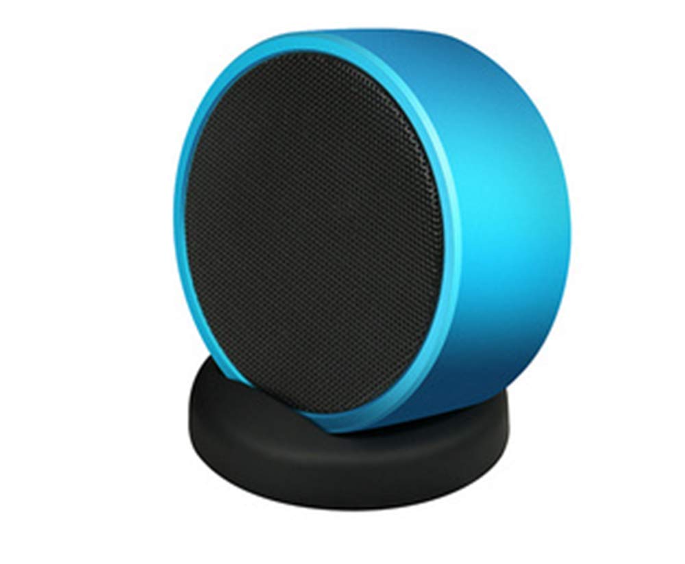 Mini haut-parleur Bluetooth bleu avec subwoofer et base robuste - 8