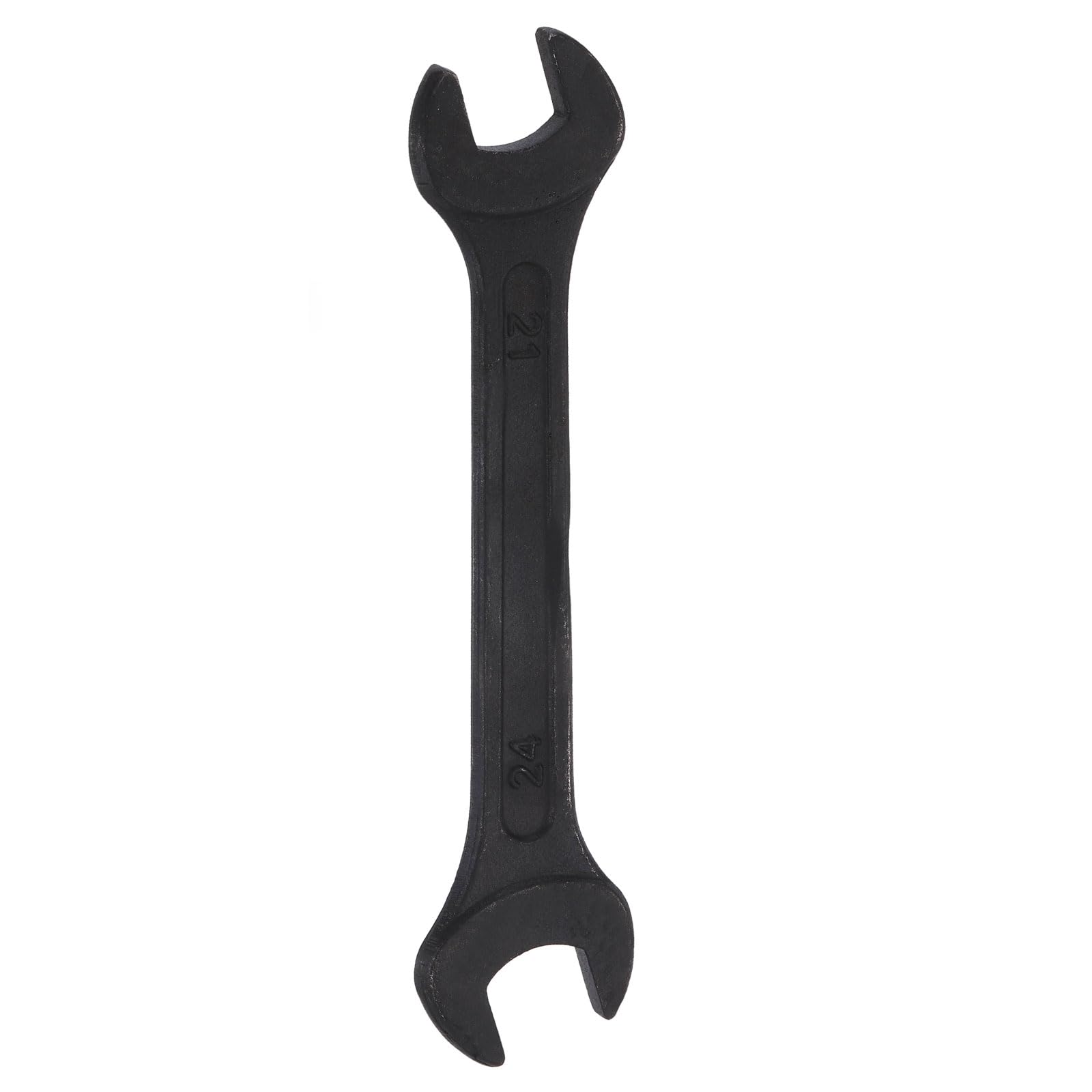 sourcing map Metric Double Open End Wrench 21mm x 24mm Standard Size Carbon Steel Spanner Wrench for Auto Household Maintenance Routine Repairs, Black