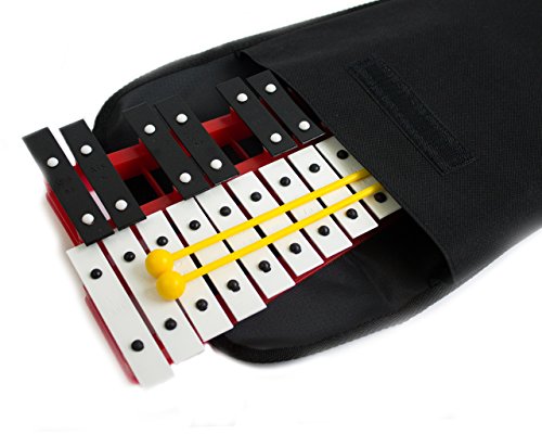 [�v�� Kussion]Pro Kussion ProKussion School Series 27 Key Red Glockenspiel Xylophone with Soft Deluxe Carry Case [���s�A���i]