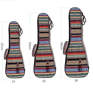 Yiwa 21/23/26 Pouce Ukulele Sac Double Bandoulière Cas De La Mode De Style National Case Guitare Ukulele Accessoires C… - Les Beatles, Paul McCartney, John Lennon, RIngo Starr, George Harrison Yiwa 21/23/26 Pouce Ukulele Sac Double Bandoulière Cas De La Mode De Style National Case Guitare Ukulele Accessoires C… – Image 2