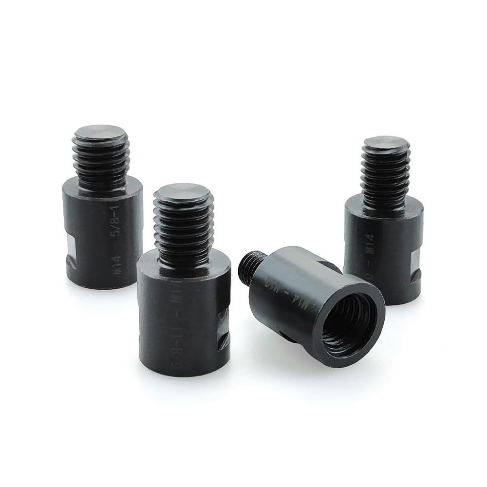 Zestawy i zestawy otwornic M14 M10 5/8-11'' Adapter Szlifierka kątowa Konwerter gwintu Adaptacyjny łącznik wału Polerowany do wierteł diamentowych Otwornica, M14 do sześciokąta