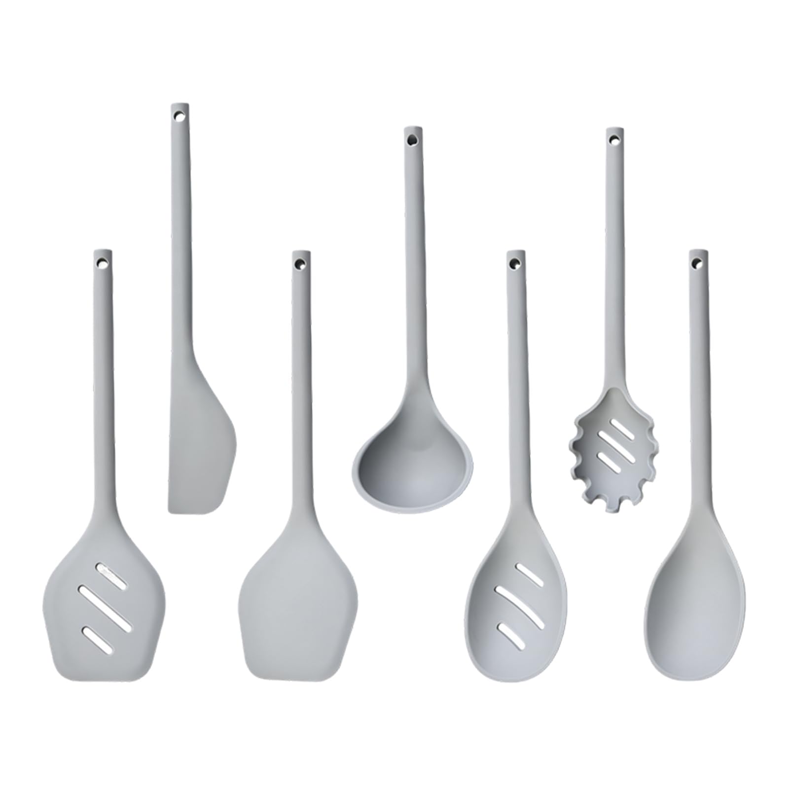 jiingekk Multipurpose Silicone Kitchen Tool Great for Baking and Frying Cooking Utensils Nonslip Handle Spatulas Baking and Cooking Equipment Set