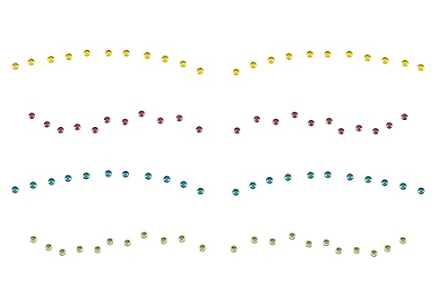 PaintLab Gemas de ojos diamantes de imitación autoadhesivos para maquillaje joyas faciales para principiantes niños adolescentes y mujeres Dazey