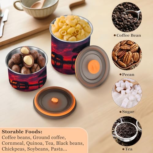 Contenedor hermético para café de acero inoxidable Blueangle 900 ml miniatura 5