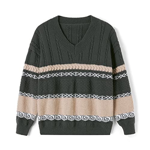 Women Argyle Plaid Sweater Pullover Long Sleeve Preppy England Style Y2K E-Girl Autumn Winter Sweater Top4