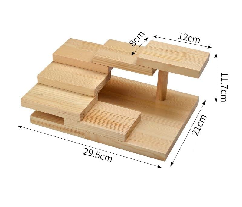 立体盛込 階段 5段 対面型　　　　　　鮨盛　台　　材質　檜 立体盛り込み 階段皿 立体盛込 階段 5段 対面型 鮨盛 台 材質
