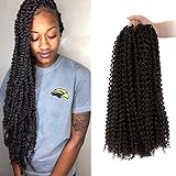 Passion Twist Hair - 18 Inch 7packs Light Brown Water Wave Crochet Braids Synthetic Braiding Hair Extensions (18 Inch 7Packs, 4#)…