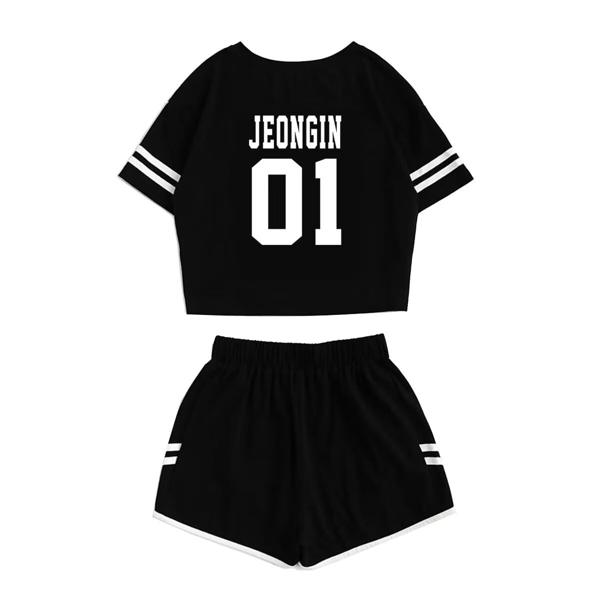 JUNG KOOK SKZ Shirt + Shorts Set Merch Hyunjin Felix Leeknow Bangchan Changbin Seungmin Shorts T-Shirt Tee