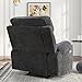 HAOMARKETS Electric Recliner Chair, Soft Fabric Power Recliners with Metal Cup Holders, Single Overstuffed Heavy Duty Reclining Sofa Chairs for Living Room Bedroom, Dark Grey