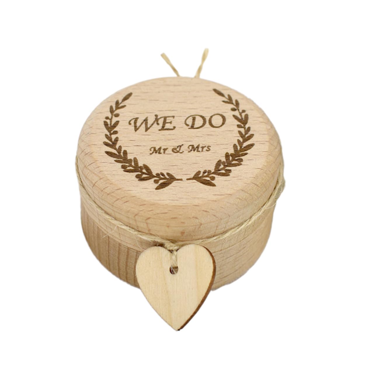 STOBAZA 3pezzi Scatola Legno Per Fedi Nuziali Portanello Rustico Per Matrimoni e Fidanzamenti Contenitore Decorato Per Anelli Per Cerimonie e Occasioni Speciali