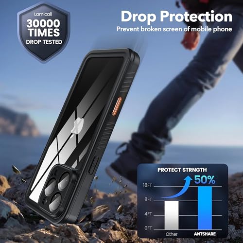 ANTSHARE for iPhone 16 Pro Max Case IP68 Waterproof, Black - image 4