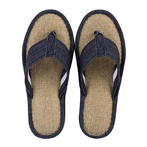 センコー S.D.S サニーサニー 鼻緒スリッパ 約 22.5cm ブラック 手を使わずに履ける立体鼻緒 99738