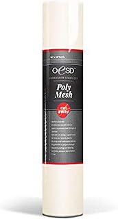 OESD Polymesh Cut-Away Stabilizer White 10" x 10 Yard Roll